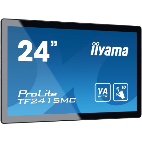 iiyama 24 Inch PCAP 10P Touch Monitor TF2415MC-B2 - High-Performance Interactive Display